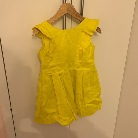Jacadi size yellow linen/cotton dresss